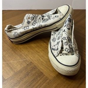 Converse All-Stars White Shoes Womens 5 Mens 3 Low-Top Skate Sneakers